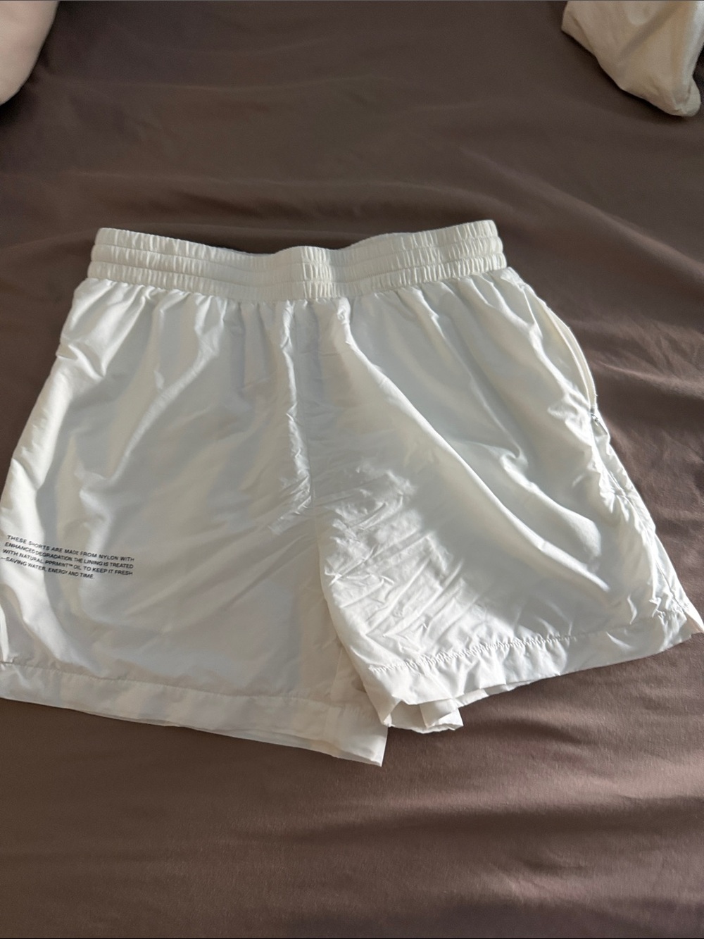 Pangaia White Lightweight Women's Shorts